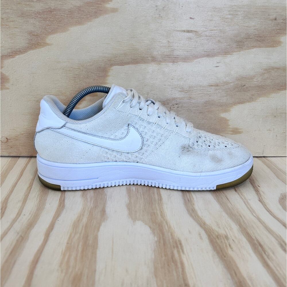 Nike - AF1 Ultra Flyknit Low - Sneakers - White - Men's - 10.5 - 817418-100 - Picture 5 of 9